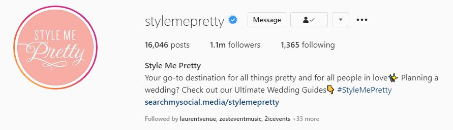 Stylemepretty (1.1 million followers)